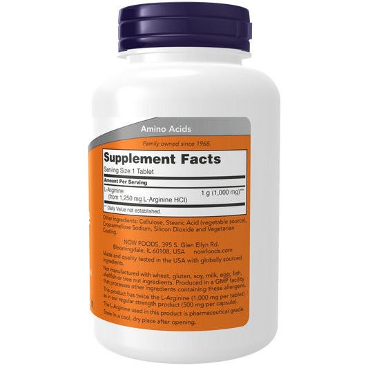 L-arginina, 1000 mg de doble potencia (120 Tablets)/ L-Arginine, Double Strength 1000 mg