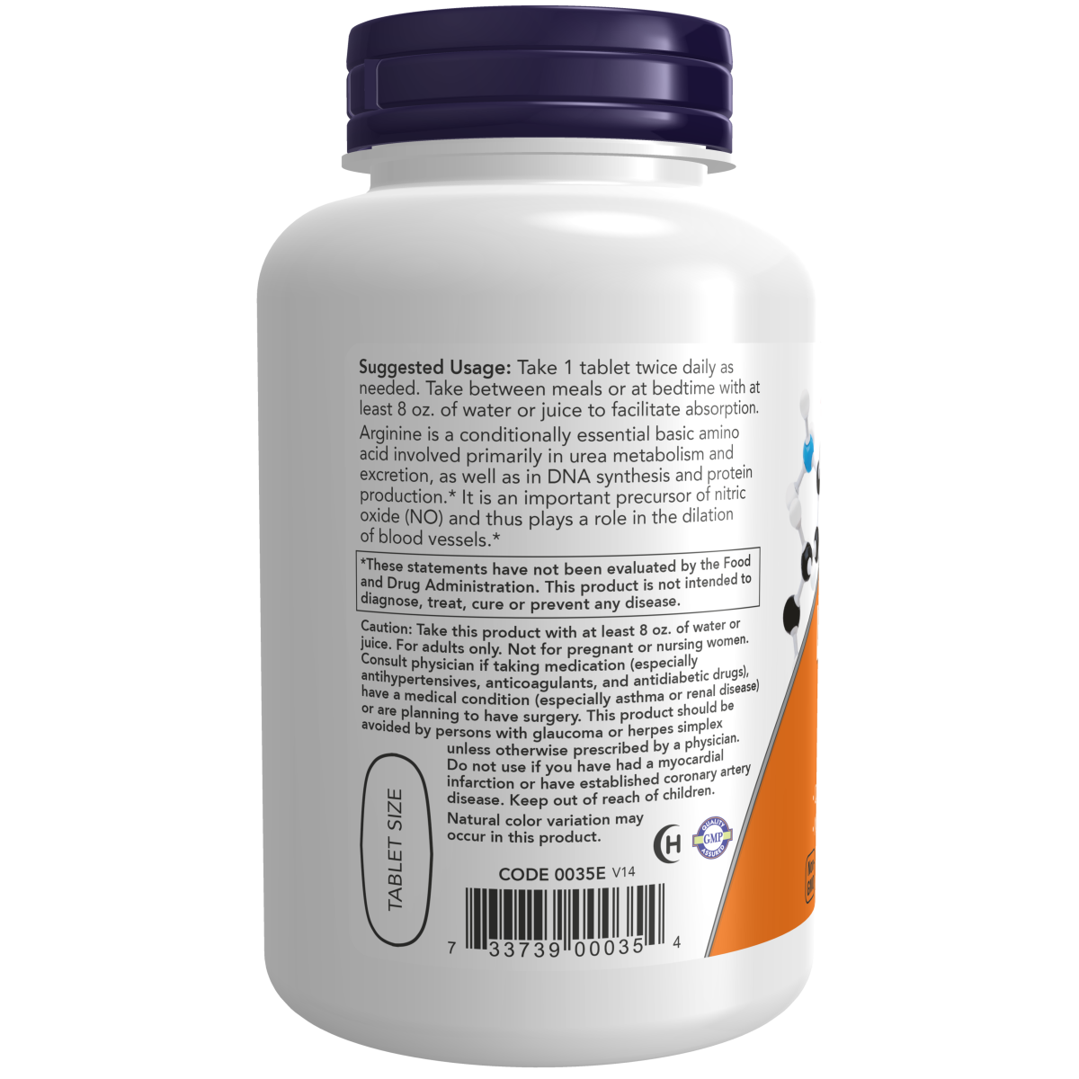 L-arginina, 1000 mg de doble potencia (120 Tablets)/ L-Arginine, Double Strength 1000 mg