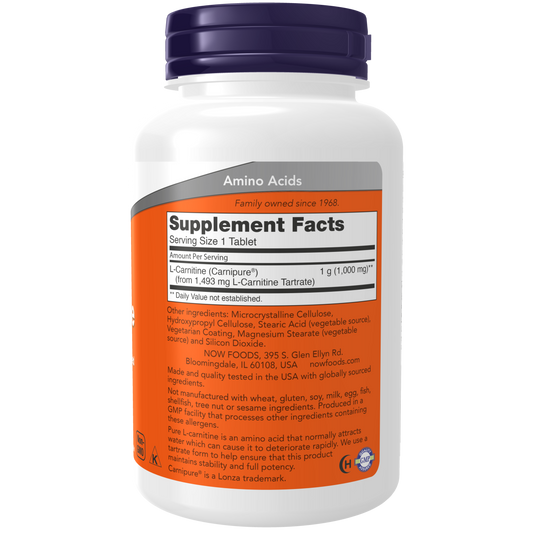 L-Carnitina 1000 mg (50 Tabletas)/L-Carnitine 1000 mg