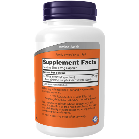 Cápsula vegetal de 5-HTP 100 mg (120 Veg Caps)/5-HTP 100 mg Veg Caps
