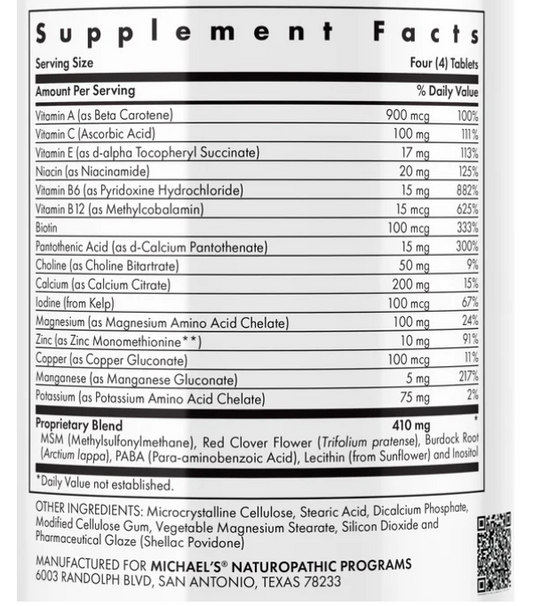 Complejo para Uñas, Piel & Cabello (60 tab), Michael´s Health