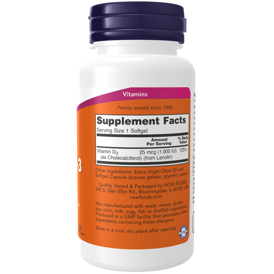 Vitamina D-3 1000 IU (180 SOFTGELS)/Vitamin D-3 1000 IU