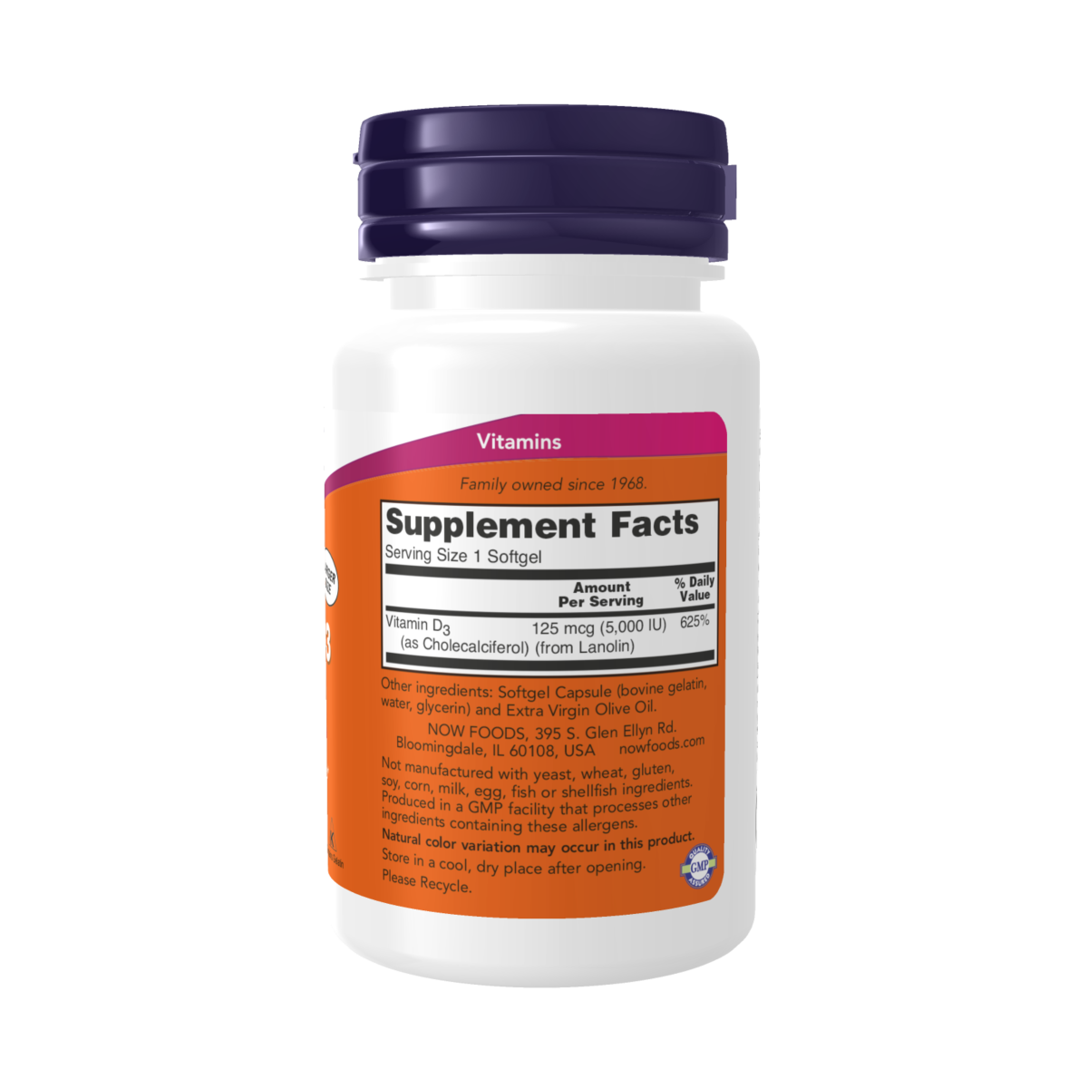 Vitamina D-3 5000 IU (240 SOFTGELS)/ Vitamin D-3 5000 IU