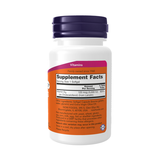 Vitamina D-3 5000 IU (240 SOFTGELS)/ Vitamin D-3 5000 IU