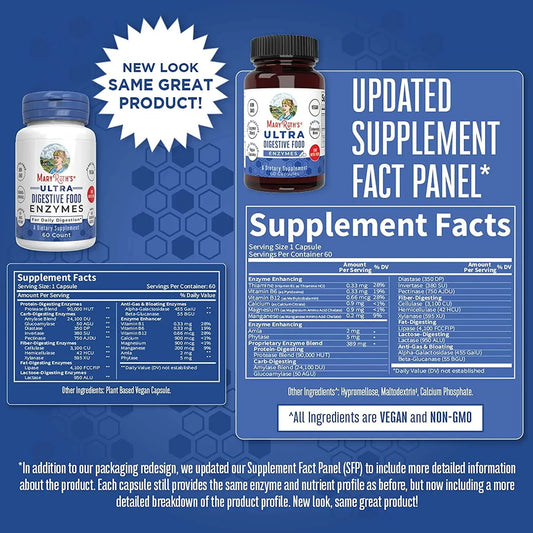 Enzimas Digestivas Ultra (60 capsulas) / Ultra Digestive Enzymes Capsules, Unflavored, (60ct)