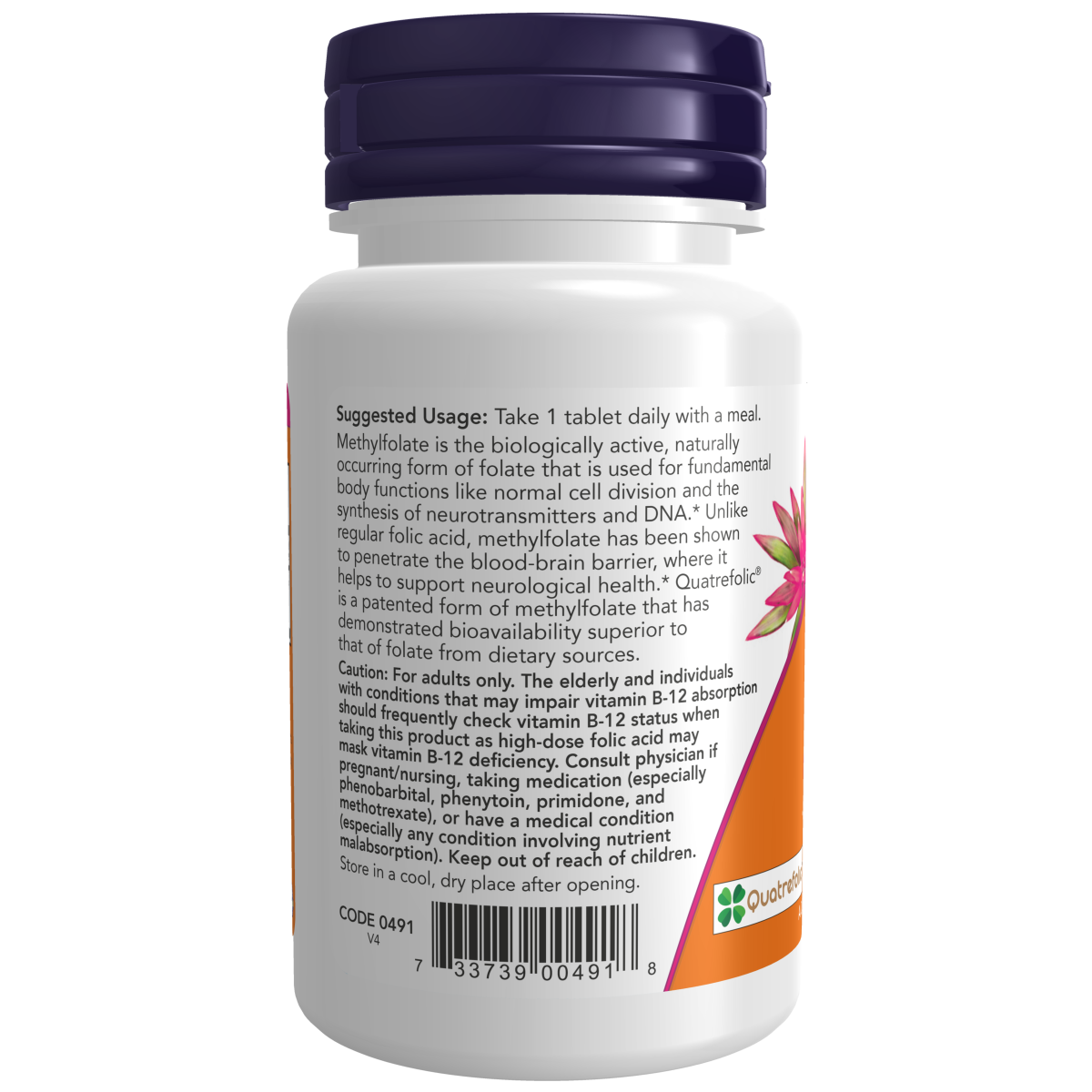 Folato de Metilo 1,000 mcg (90 TAB) /Methyl Folate 1,000 mcg