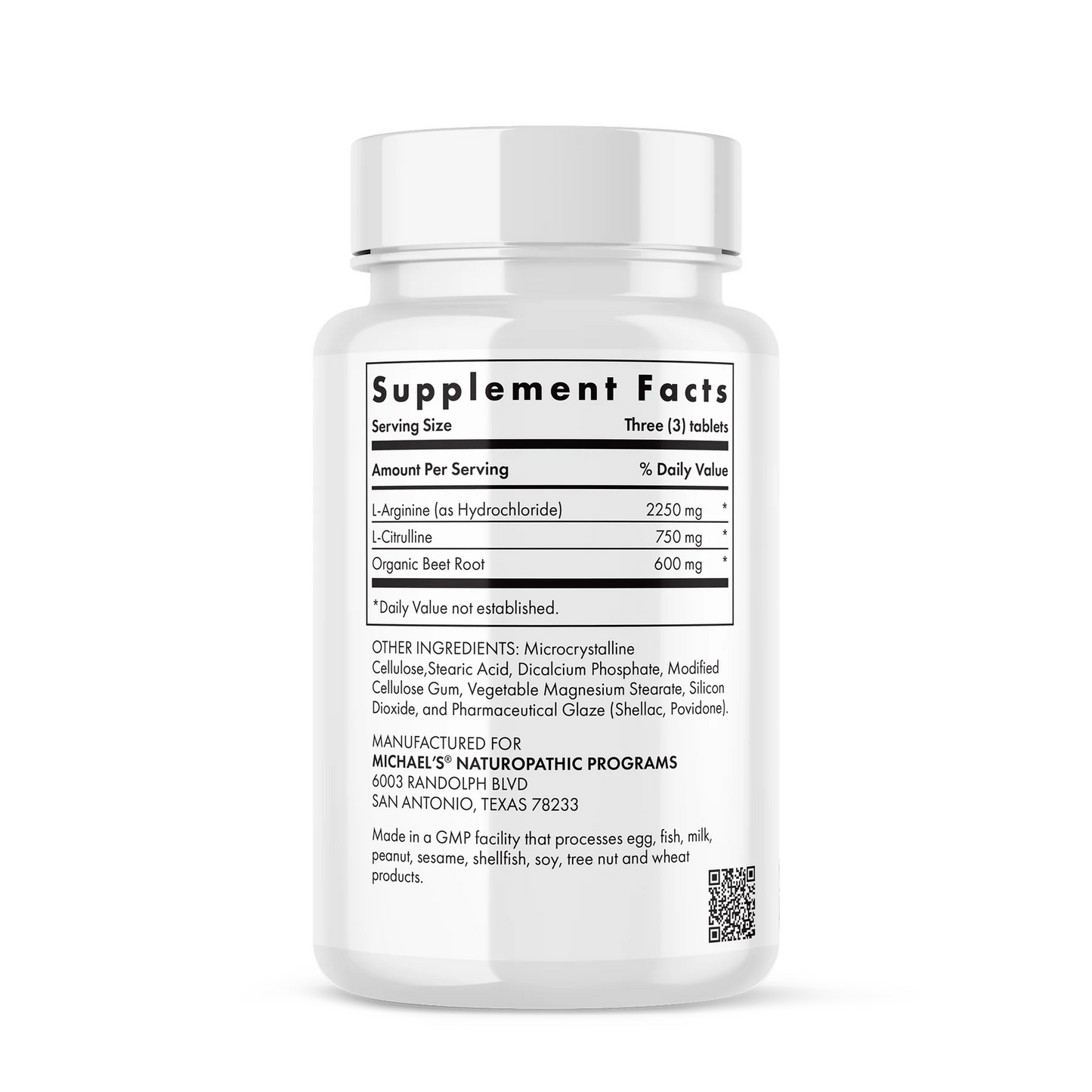 Arginina 2250mg & Citrulina 750mg (45 tabs), Michael´s Health