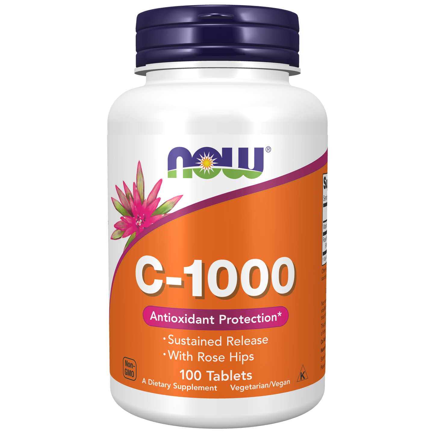 Vitamina C 1000mg con Escaramujo (100 tablets)/ Vitamin C-1000mg With Rose hips. LIBERACION SOSTENITA/ SUSTAINABLE RELEASE.