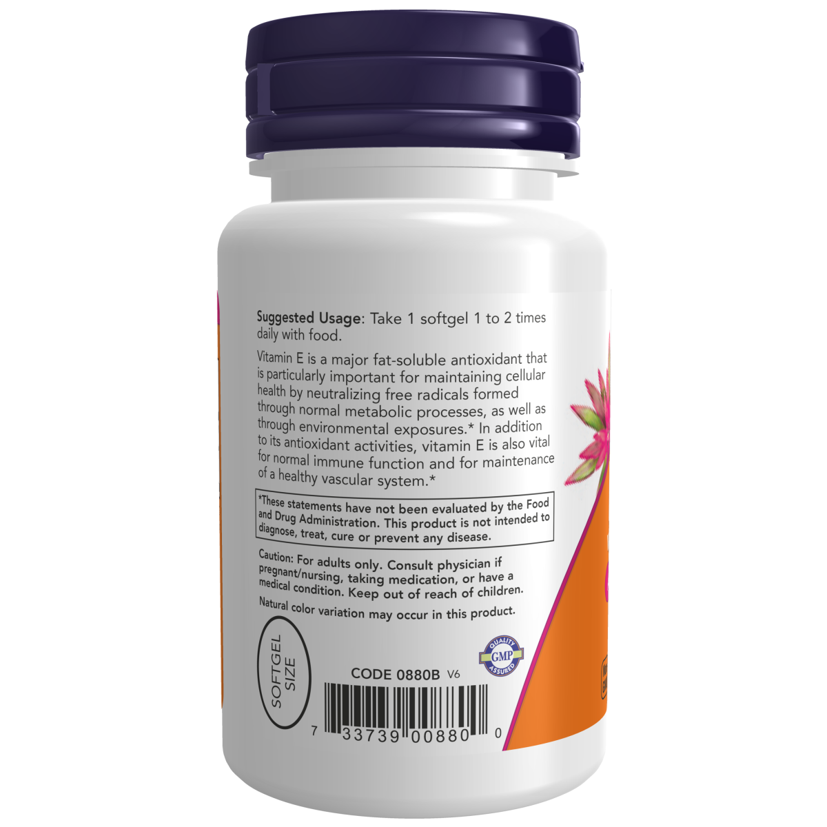 Vitamin E-200 134mg Con Tocoferoles (100 Softgels)
