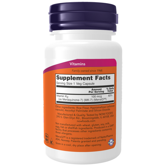 MK-7 Vitamin K-2 100 mcg (60 Veg Caps)