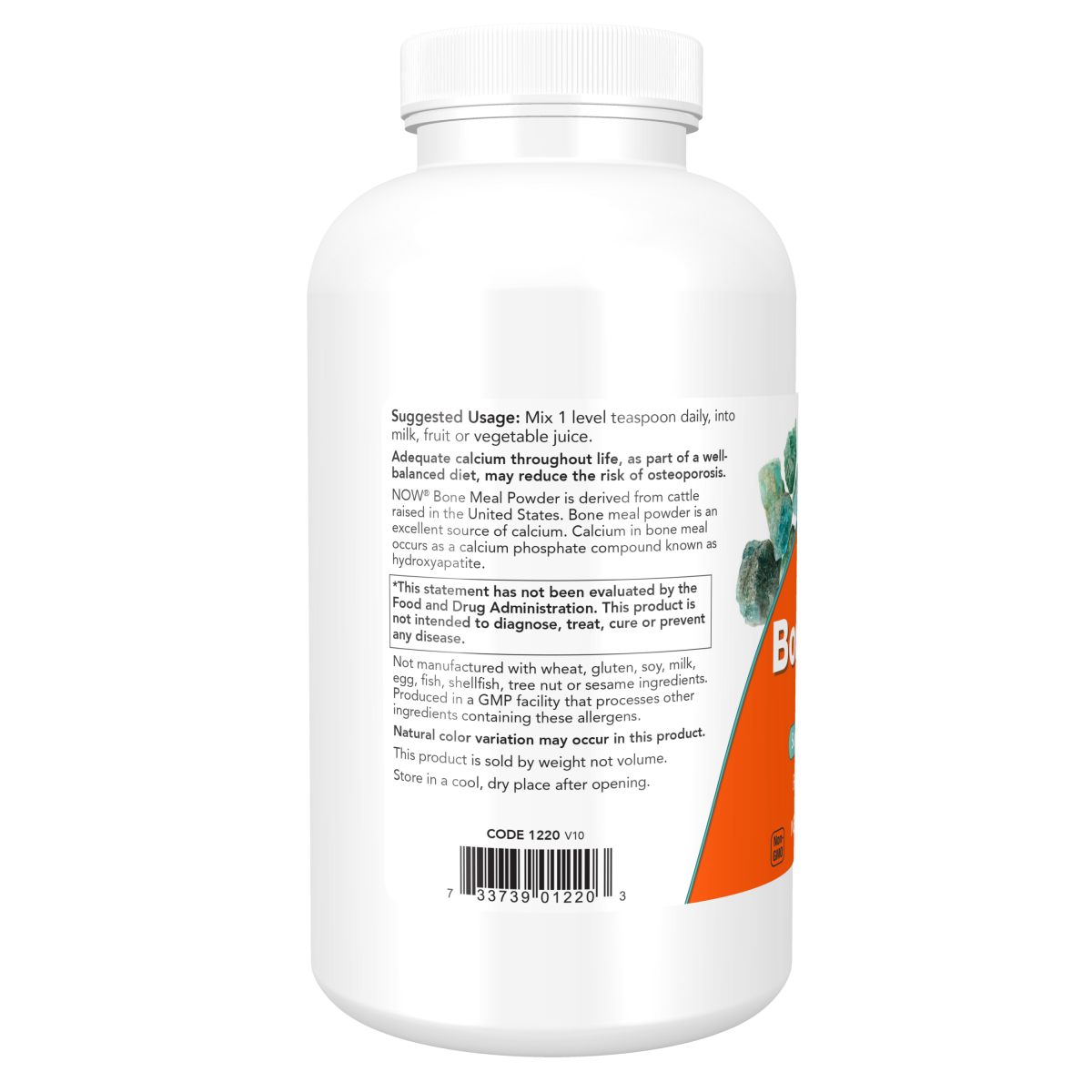 Polvo de harina de huesos (1 lb/ 454g)