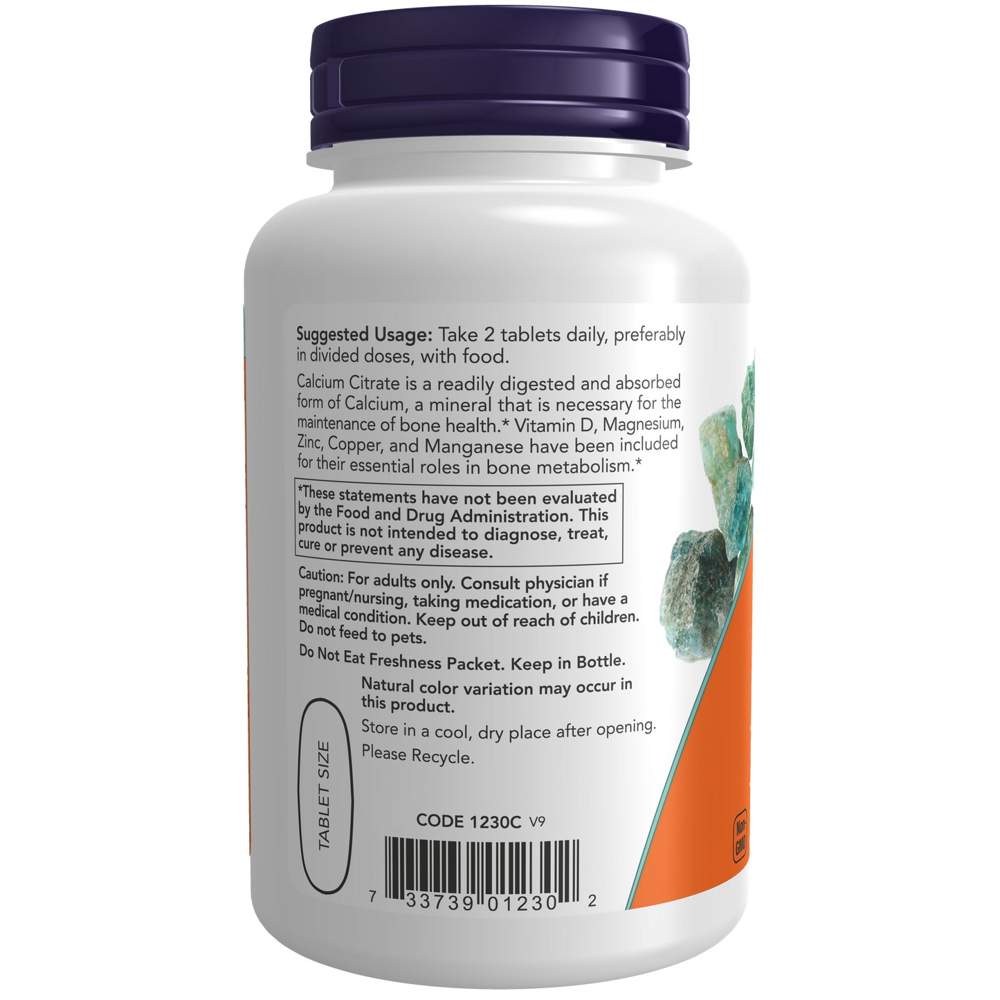 Calcio Citrate 600mg (100 tab) / Calcium Citrate