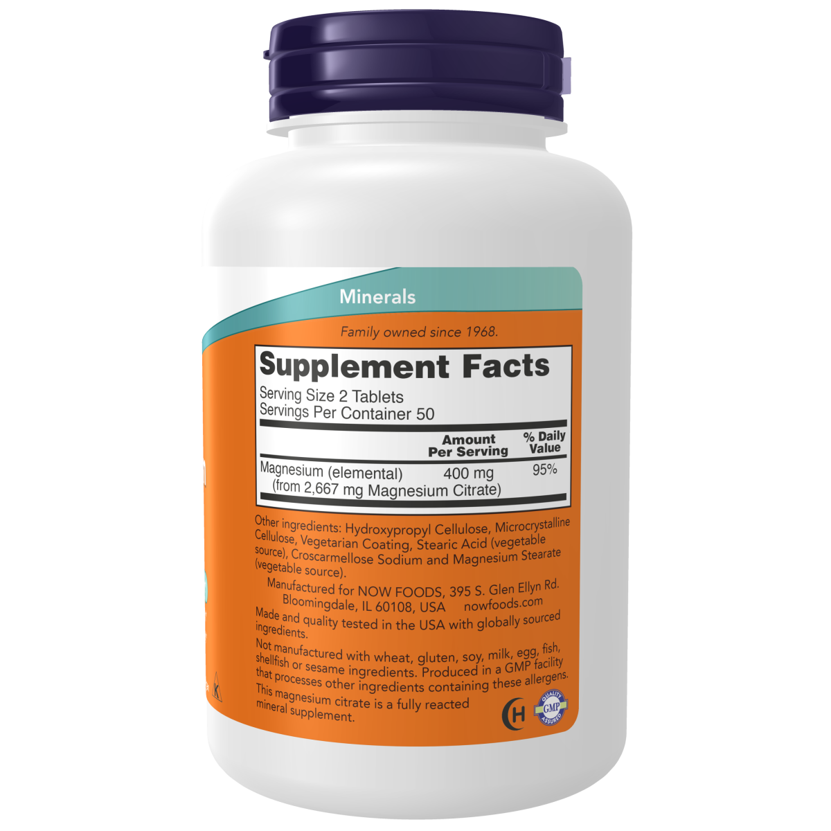 Magnesium Citrate 200 mg (100 tabs)