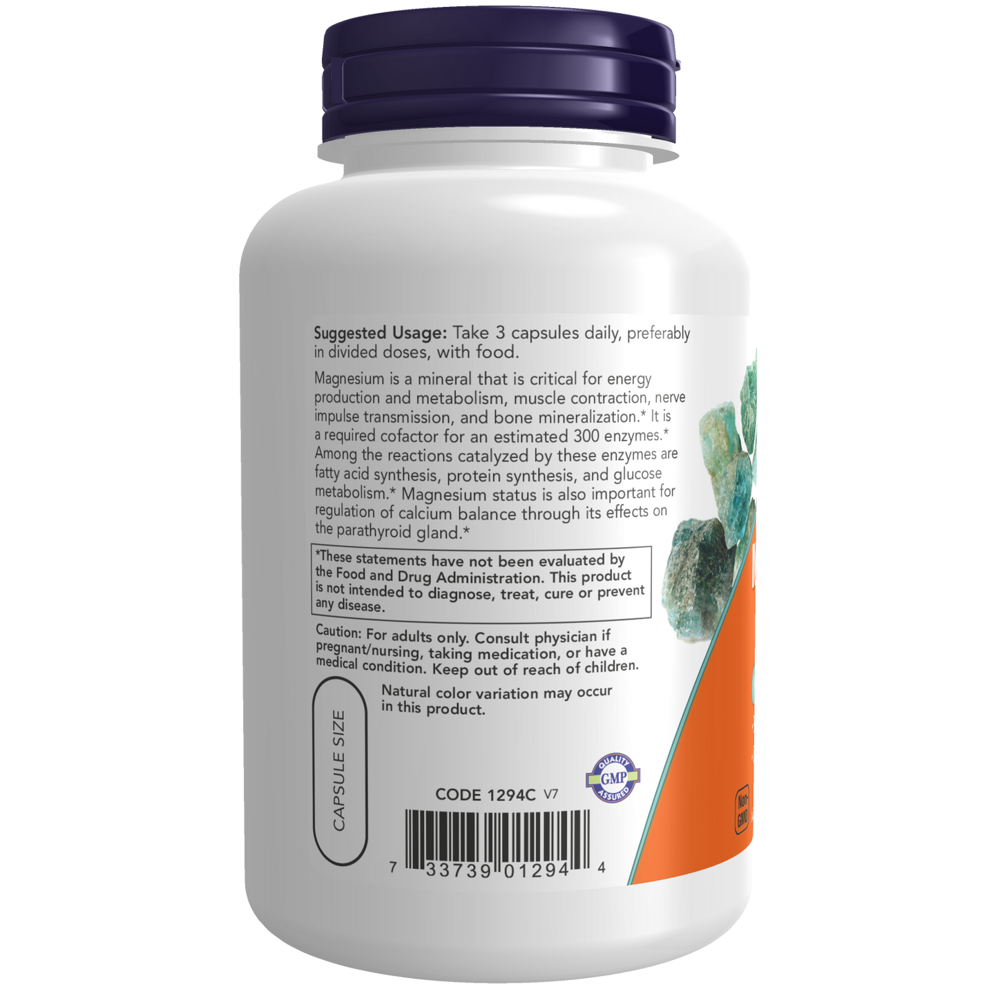 Magnesio Citrate 400 mg (120 Vegcaps)/ Magnesium Citrate 400mg