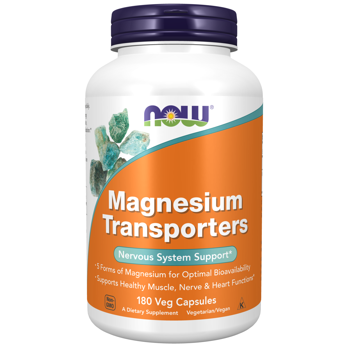 Cápsulas vegetales transportadoras de magnesio (180vcaps) / Magnesium Transporters Veg Capsules