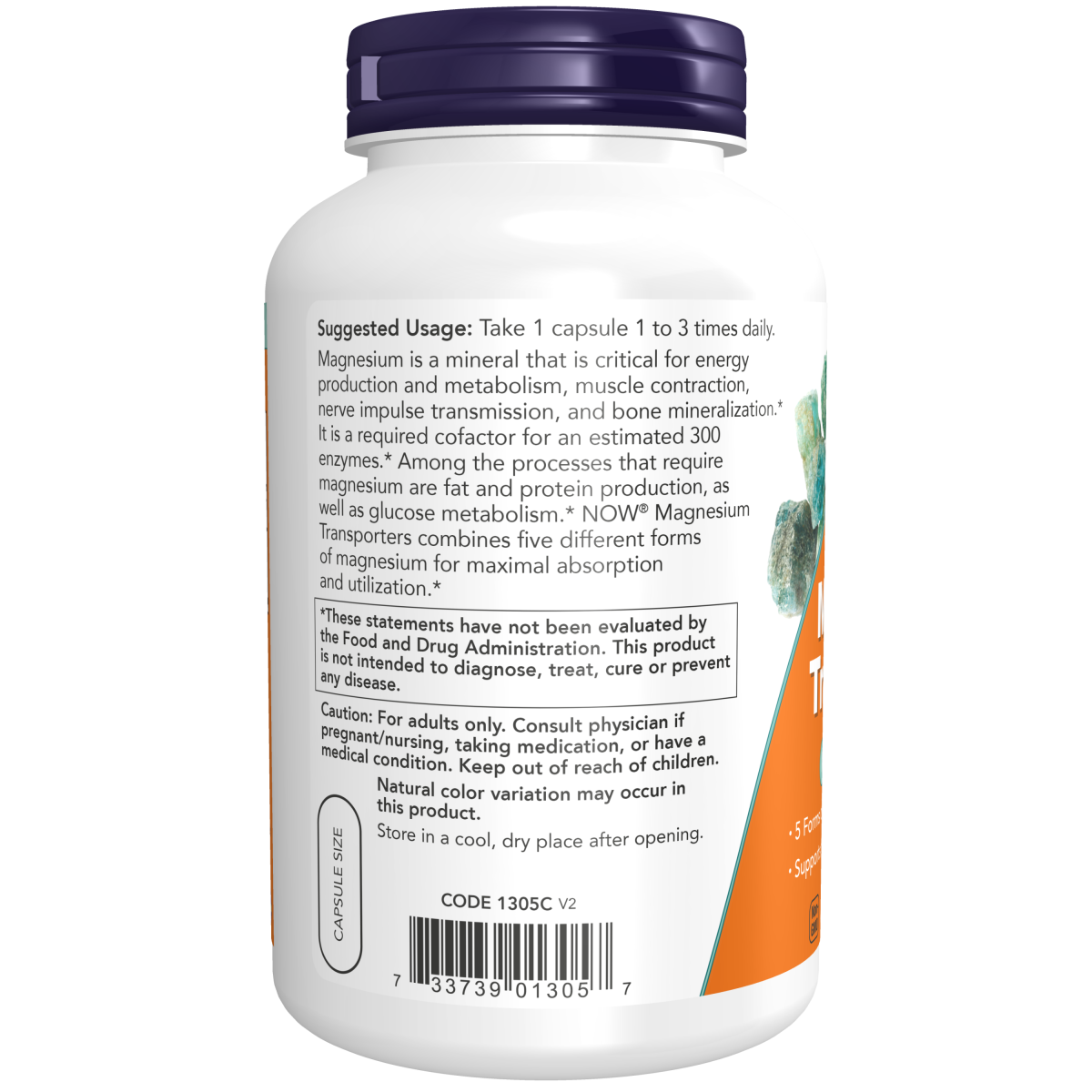Cápsulas vegetales transportadoras de magnesio (180vcaps) / Magnesium Transporters Veg Capsules