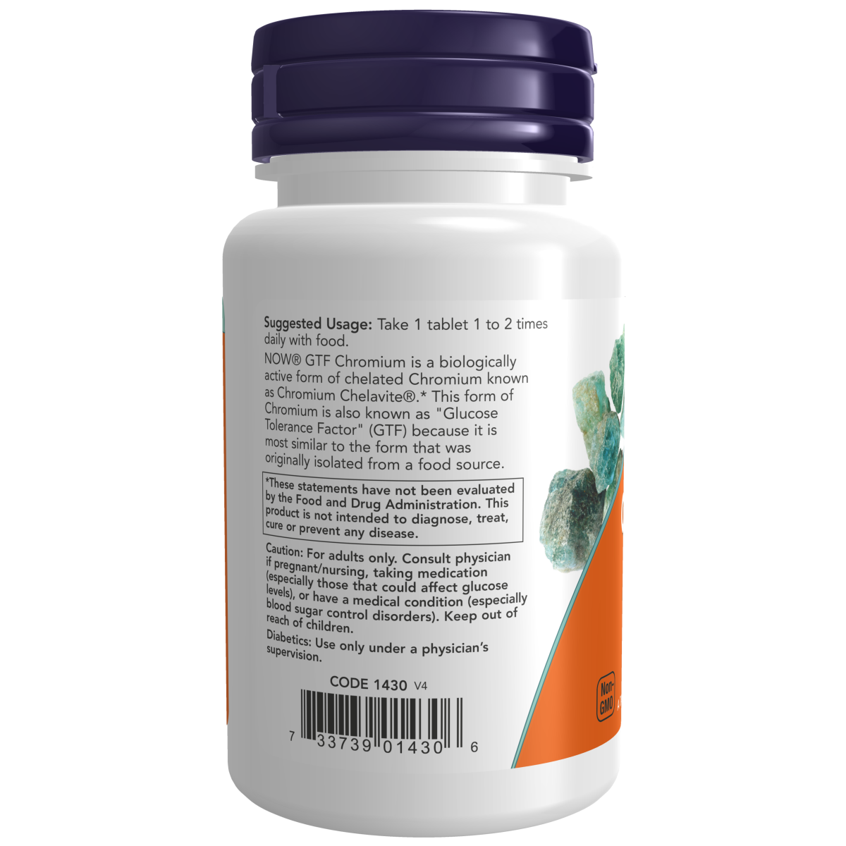 GTF Cromo 200 mcg (100 TAB) / GTF Chromium 200 mcg Tablets