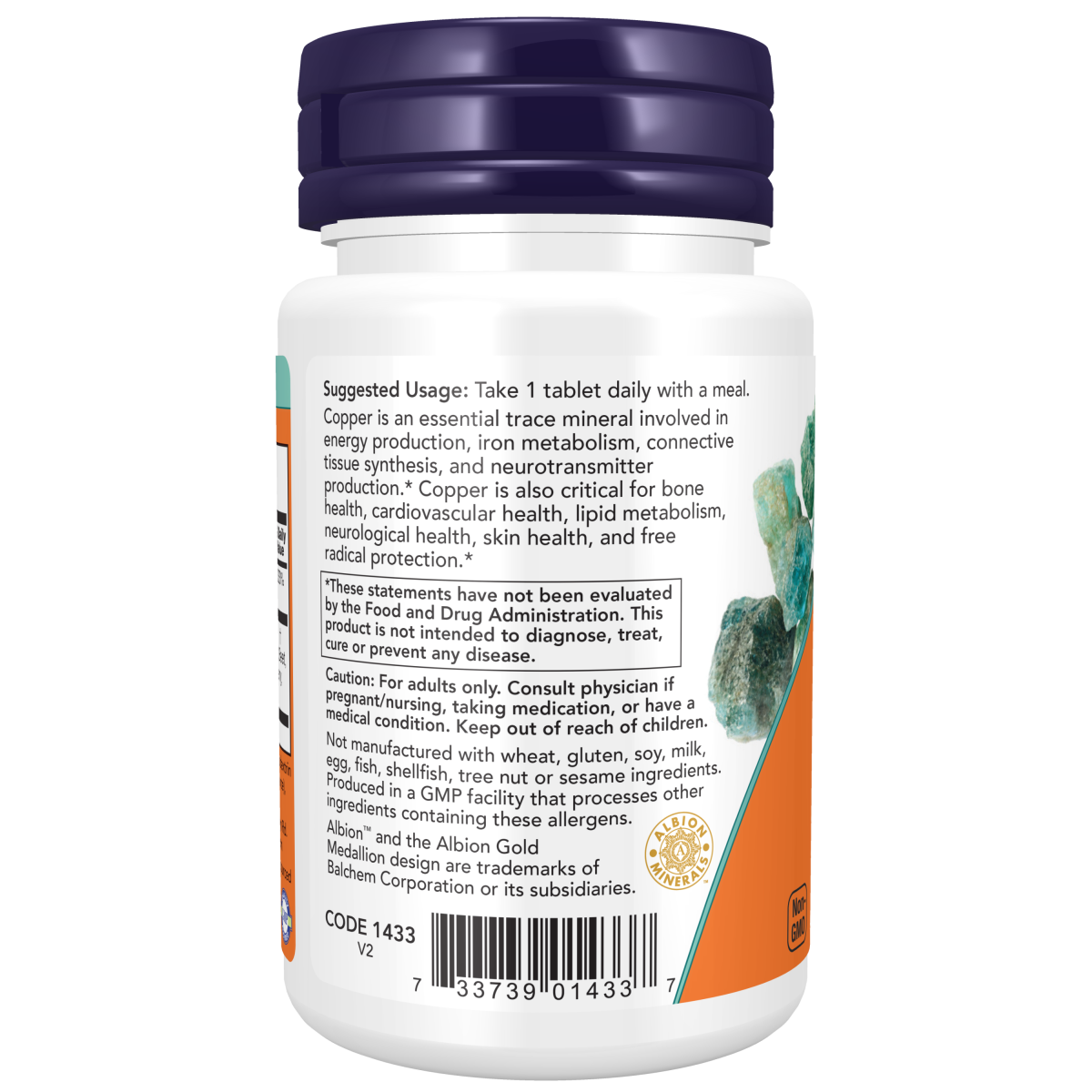 Glicinato de Cobre (120 tabs) /Copper Glycinate (120 tabs)