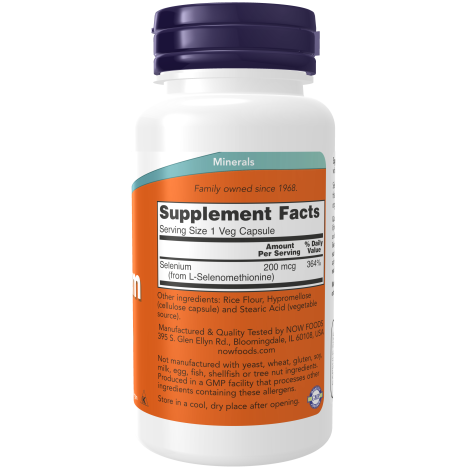 Selenio 200 mcg (90 Vegcaps) / Selenium 200 mcg