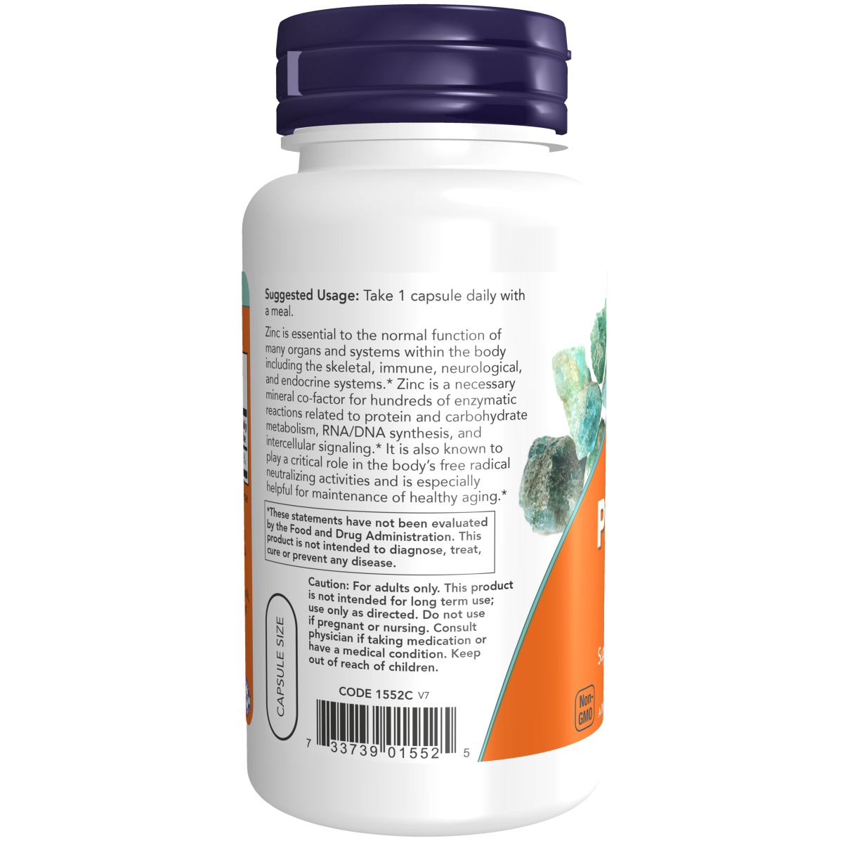 Picolinato de zinc 50 mg (120 Veg Caps) /Zinc Picolinate 50 mg