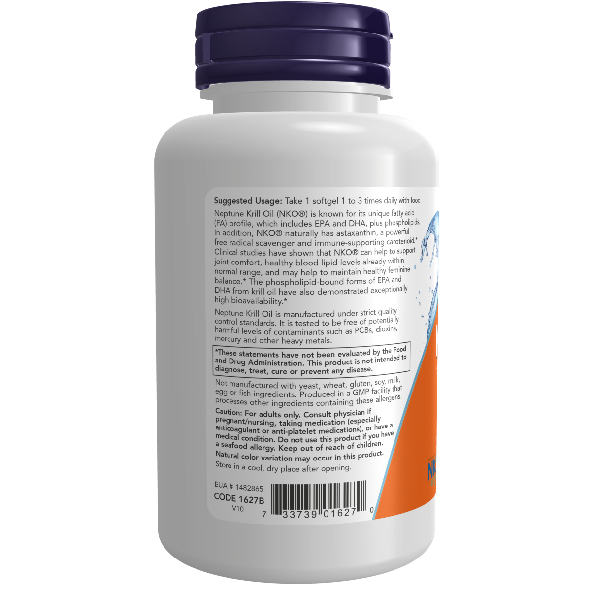 Krill doble potencia 1000 mg (60 Softgels) / Krill Double Strength 1000 mg