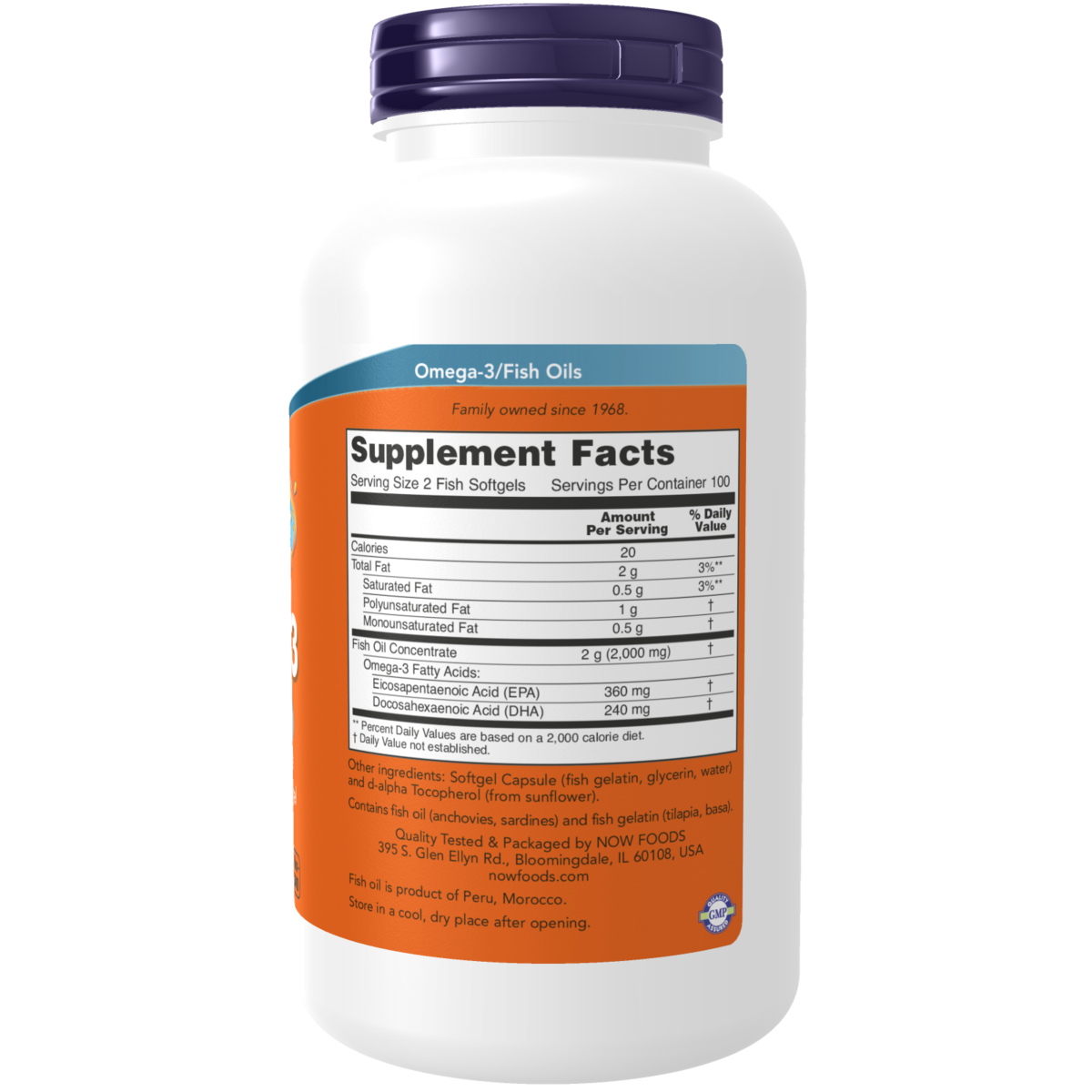 Omega-3, (200 cápsulas blandas de pescado) /Omega-3 (200 Fish Softgels)
