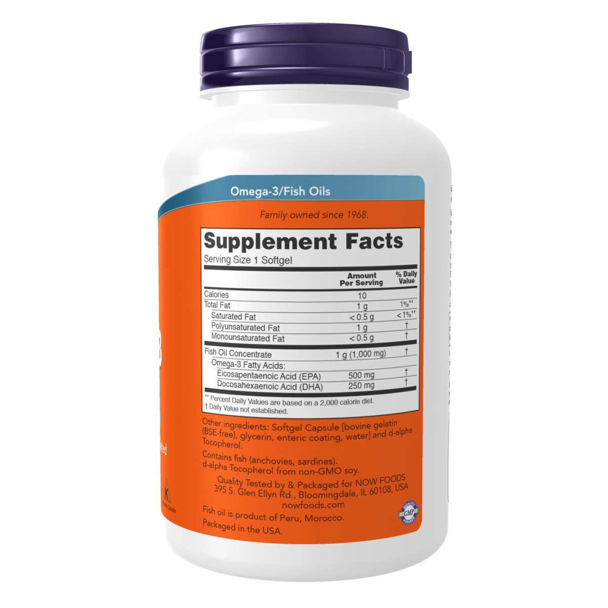Ultra Omega 3 (500 EPA-250 DHA) 180 SOFTGELS