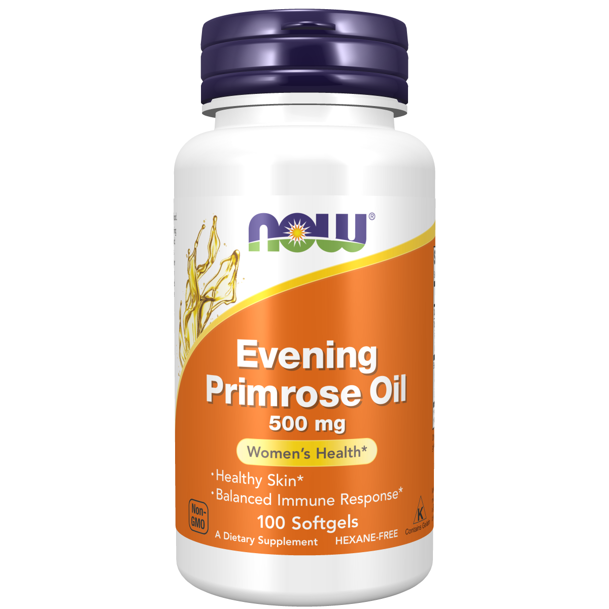 Aceite de onagra 500 mg (100 Softgels) / Evening Primrose Oil 500 mg