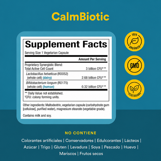 CalmBiotic® 3 Billones 30 vcap, Natural Factors