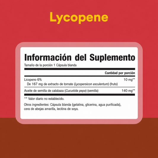 Licopeno 10 mg 60 sg, Natural Factors