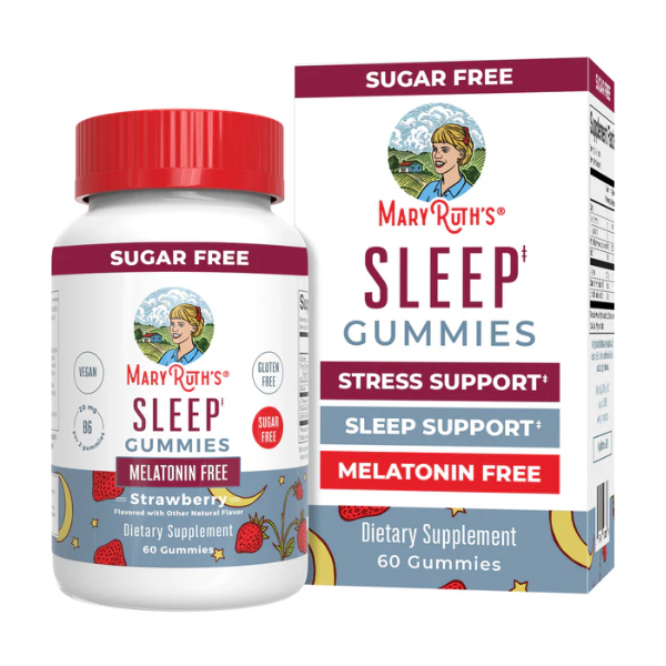 Gomitas para dormir para adultos sin melatonina sabor fresa 60 gomitas / Adult Sleep No Melatonin Gummies, Strawberry, 60 ct