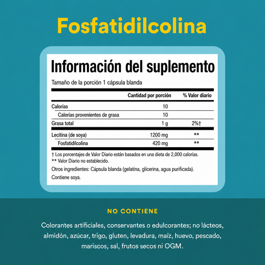 Fosfatidilcolina 420 mg 90 sg, Natural Factors