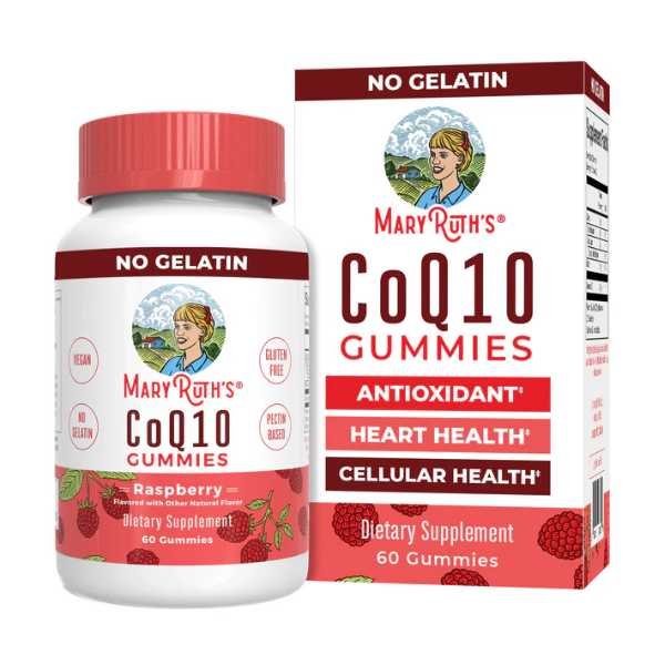 CoQ10 (Coenzima Q10) Gomitas/ CoQ10 Gummies, Raspberry, 60 ct