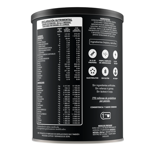 Proteina sabor Vainilla para Alto Rendimiento (1078 gr), Habits