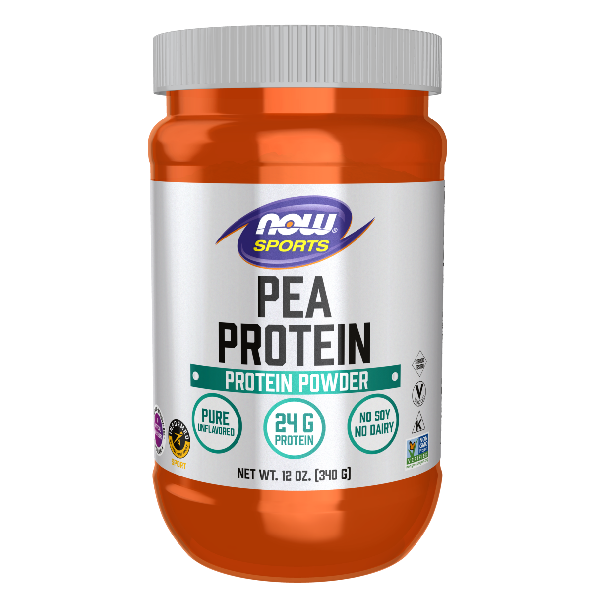 Proteína Vegetal de Chicharo Sin Sabor 340g (12oz) / Pea Protein Unflavored (Guisante)