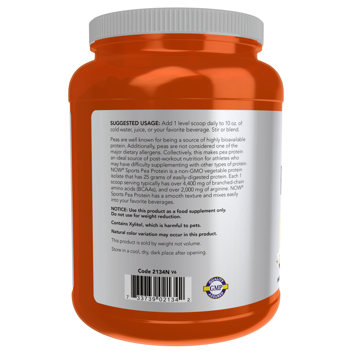 Proteína de Guisante, Vainilla y Caramelo en Polvo (2 lbs/ 907 gr)/ Pea Protein, Vanilla Toffee Powder - 2 lbs.