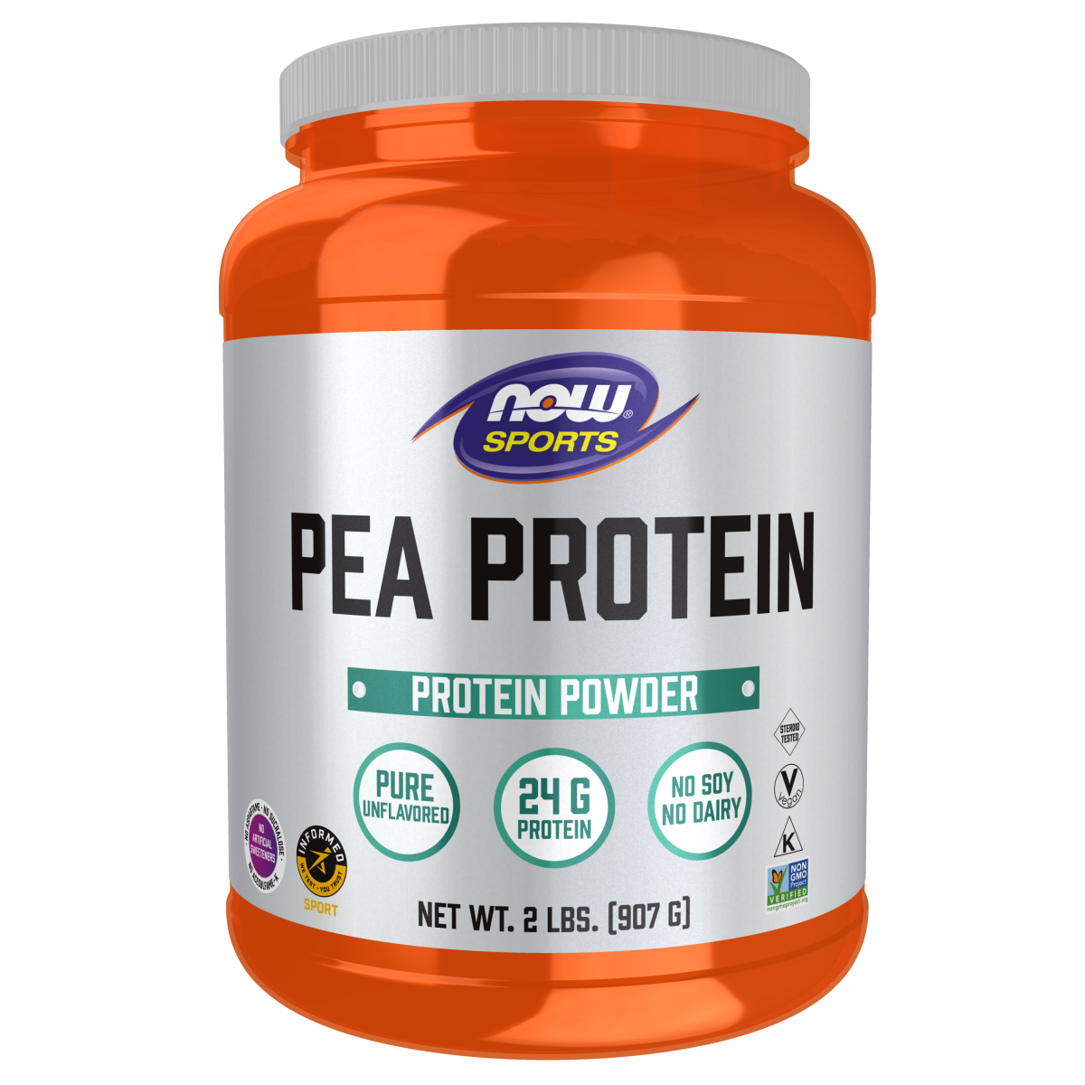Proteína de guisante, polvo puro sin sabor 2lbs (907g)