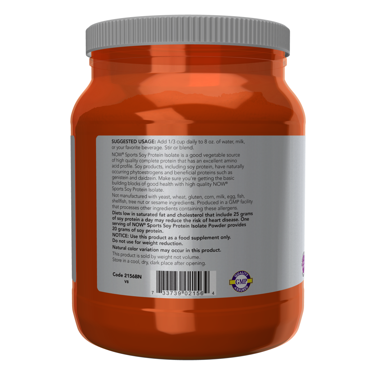 Aislado de proteína de soya 544grs (1.2 lbs) / Soy Protein Isolate