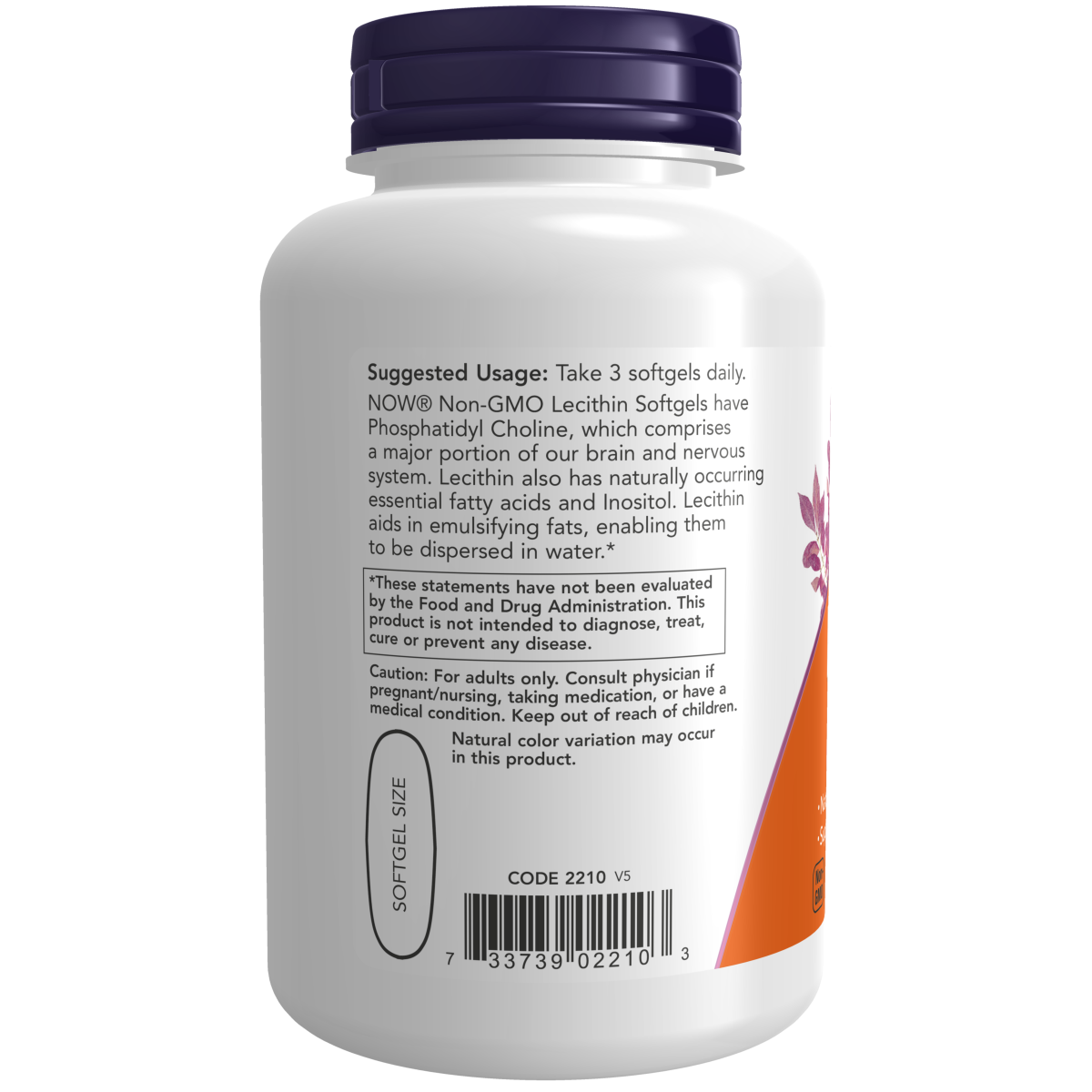 Lecithin 1200 mg (100 Softgels)/ Lecitina 1200 mg