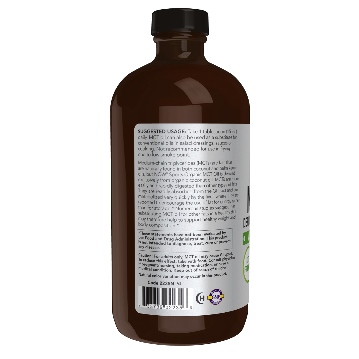 Aceite MCT orgánico 473ml (16 fl oz) / MCT Oil Organic