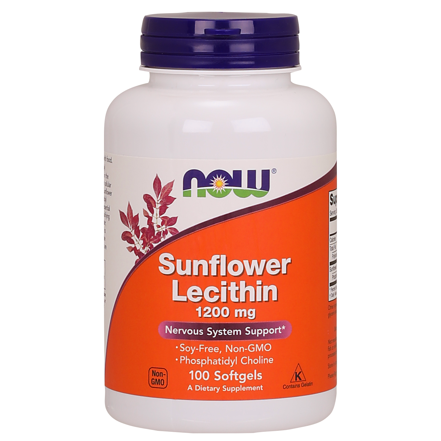 Lecitina De Girasol 1200mg (100 Softgels) libre de soya / Sunflower Lecithin 1200 mg