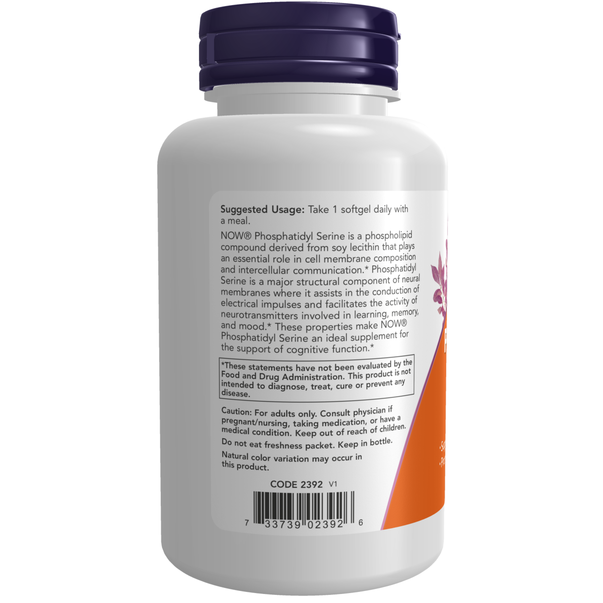 Fosfatidilserina 300 mg, Potencia Extra (50 softgels)/Phosphatidyl Serine 300 mg, Extra Strength