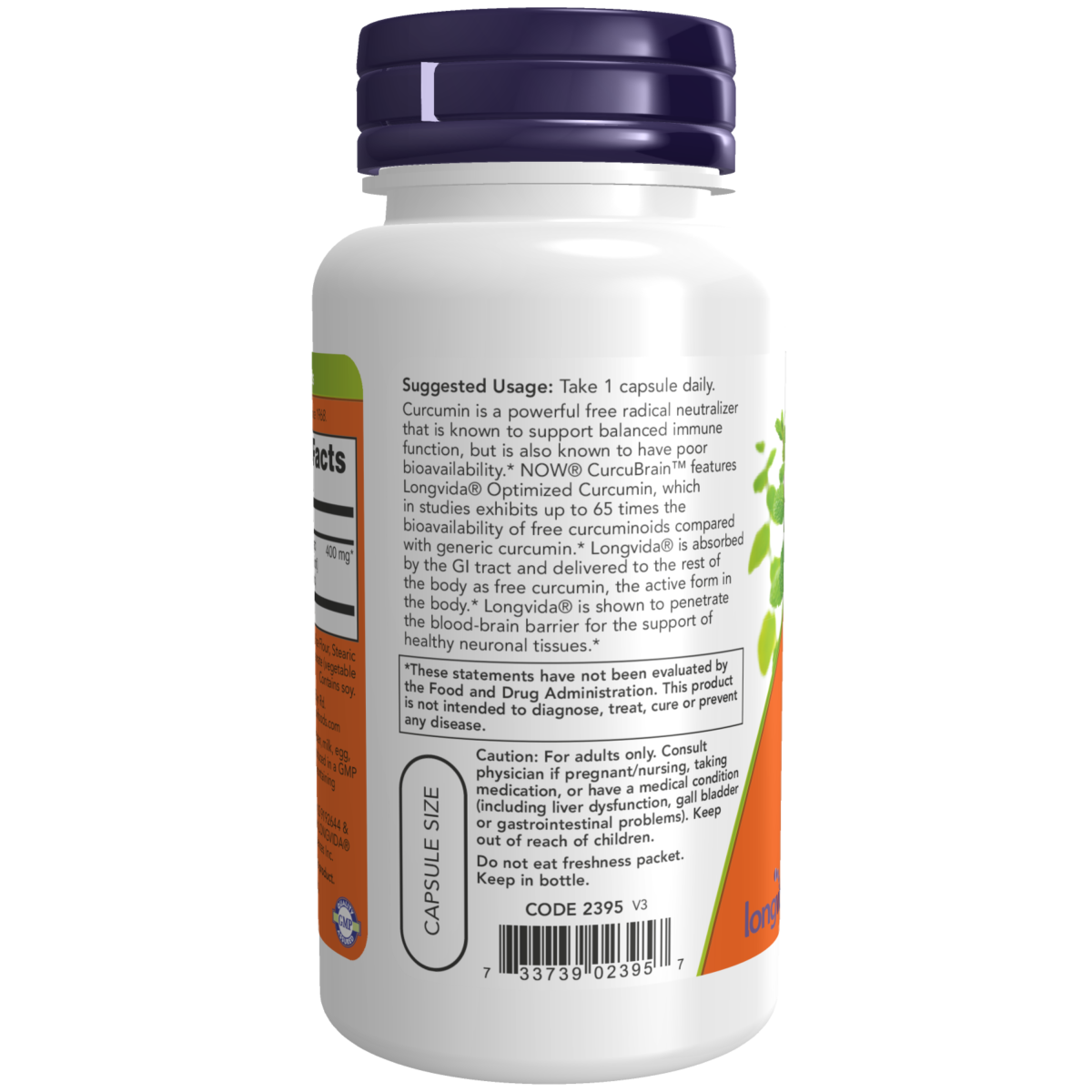 CurcuBrain™ 400 mg (50 Veg Caps)