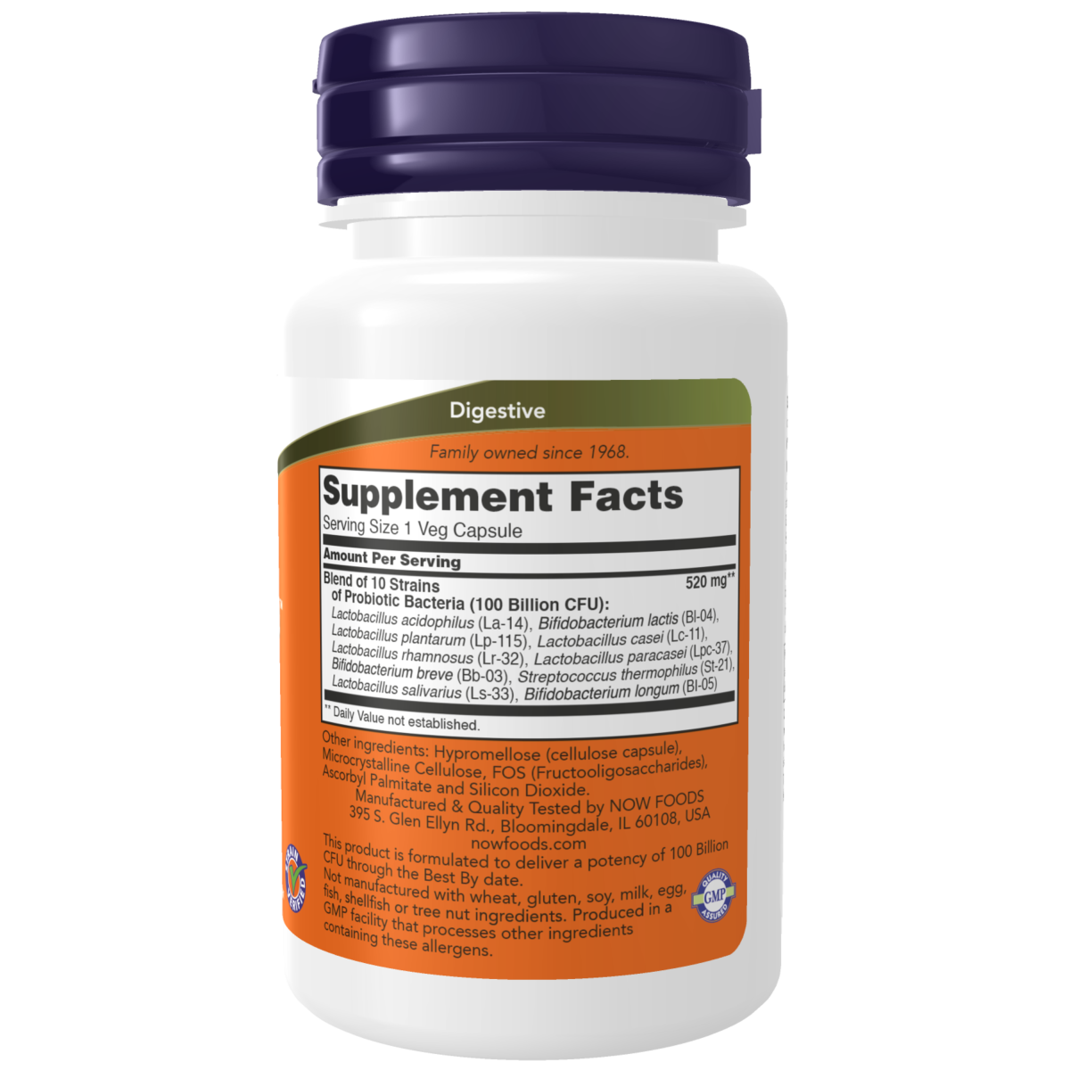 Probiotic-10™ 100 mil millones cápsulas vegetales / Probiotic-10™ 100 Billion Veg Capsules