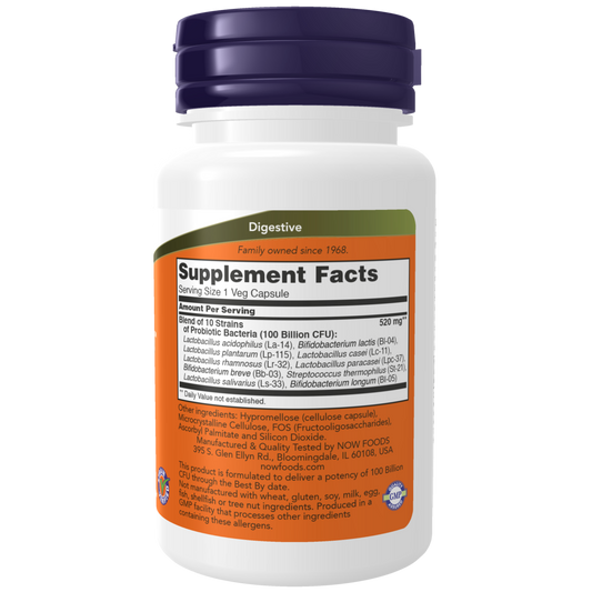 Probiotic-10™ 100 mil millones cápsulas vegetales / Probiotic-10™ 100 Billion Veg Capsules