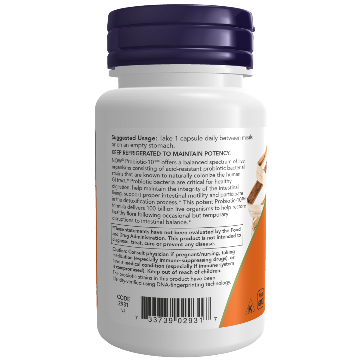 Probiotic-10™ 100 mil millones cápsulas vegetales / Probiotic-10™ 100 Billion Veg Capsules