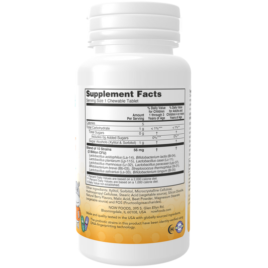 Probioticos 10 2billions para Niños (60 chewables) / BerryDophilus Kids