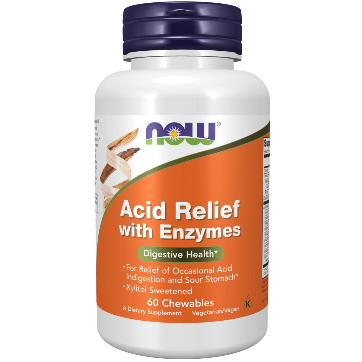 Alivio de acidez con enzimas (60 Chewables) / Acid Relief with Enzymes