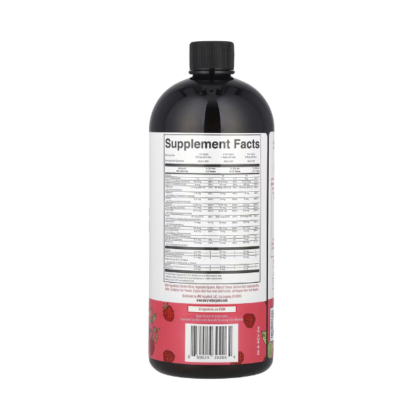 Multivitamínico matutino líquido 946ml / Morning Multivitamin Liquid, Raspberry,(32oz)