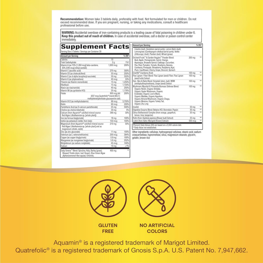 Alive!® Max3 Potency Multivitaminico Para Mujeres (90 tabs), Nature's Way